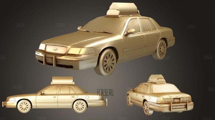 New York Taxi stl model for CNC